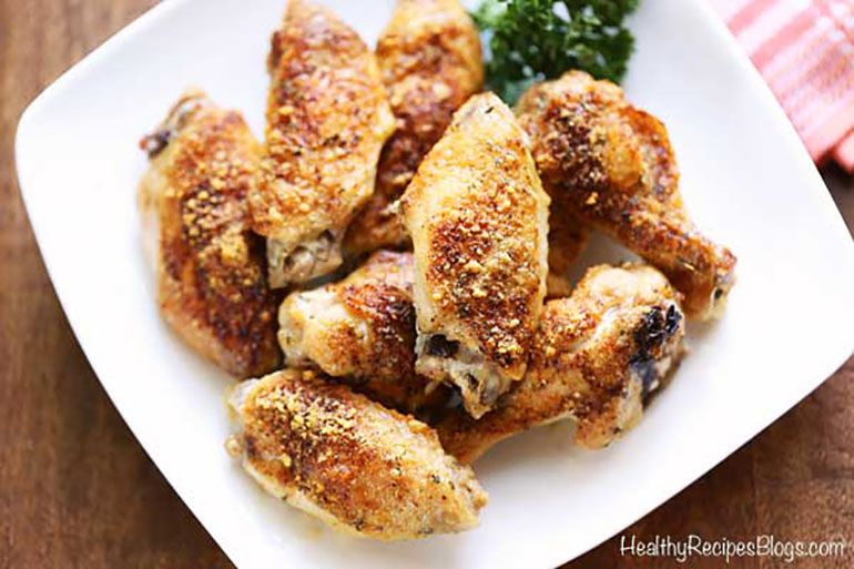 Baked Parmesan Chicken Wings