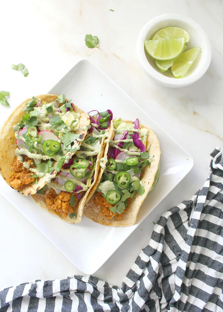 Smashed Chickpea Tacos