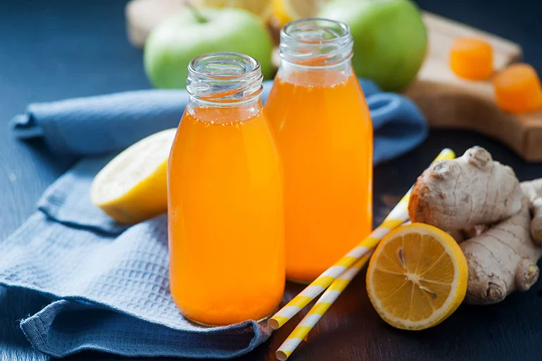 turmeric ginger lemon health shots recipe