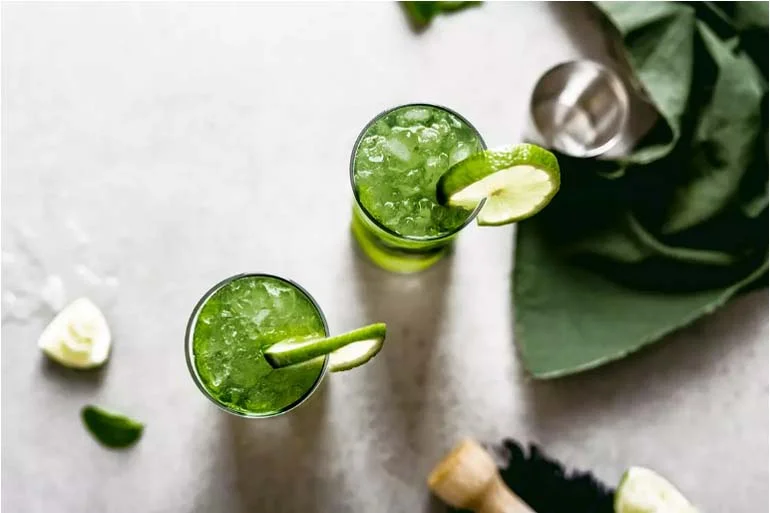 Matcha Mojito Cocktails