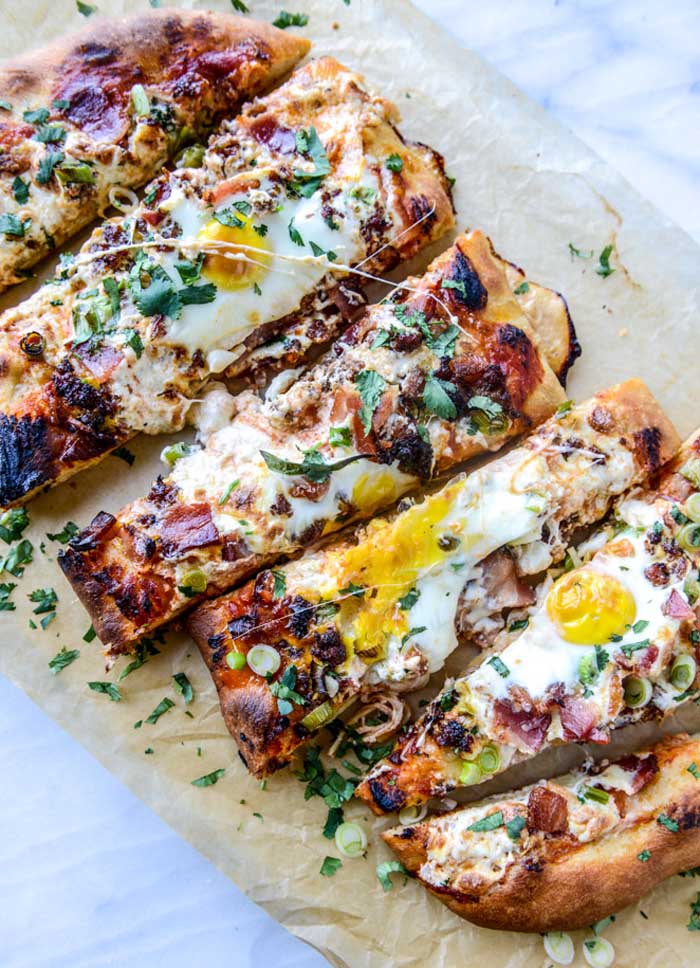 Burrata Breakfast Pizza