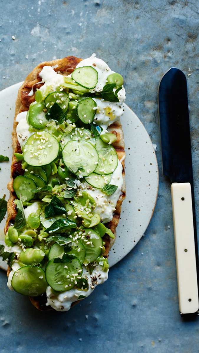 Flatbread with Fava Beans