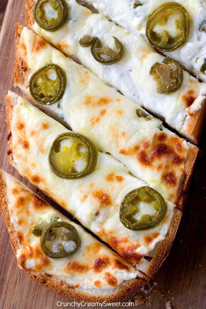 Jalapeno Popper Cheesy Garlic Bread