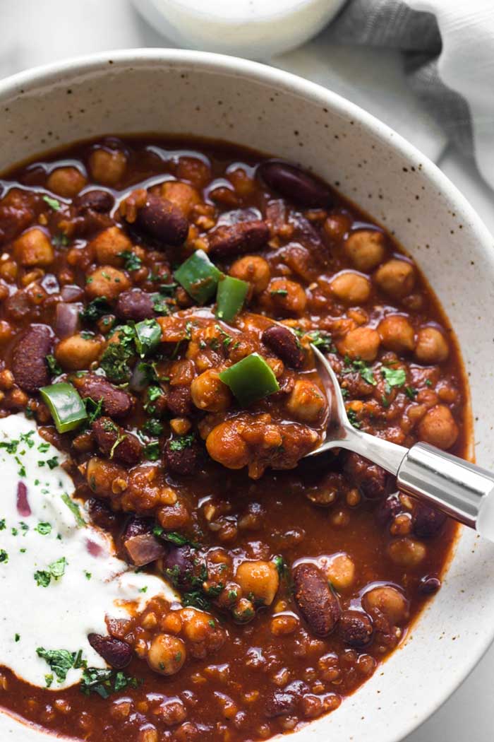 Paprika & Maple Syrup Chickpea Chili