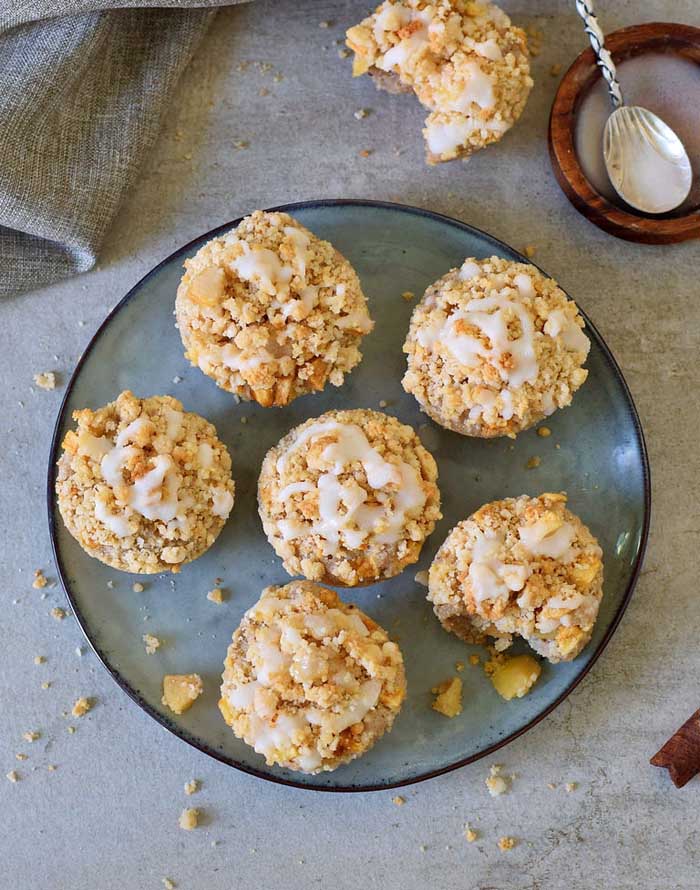 Gluten-Free Apple Crumble Muffins
