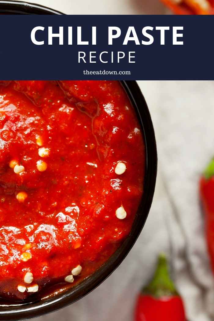Easy Homemade Chili Paste (Spicy Dipping Sauce) - TheEatDown