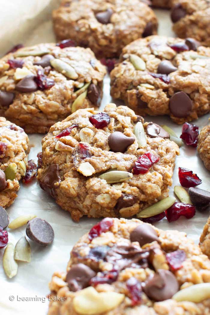 Easy Chewy Vegan Trail Mix Cookies