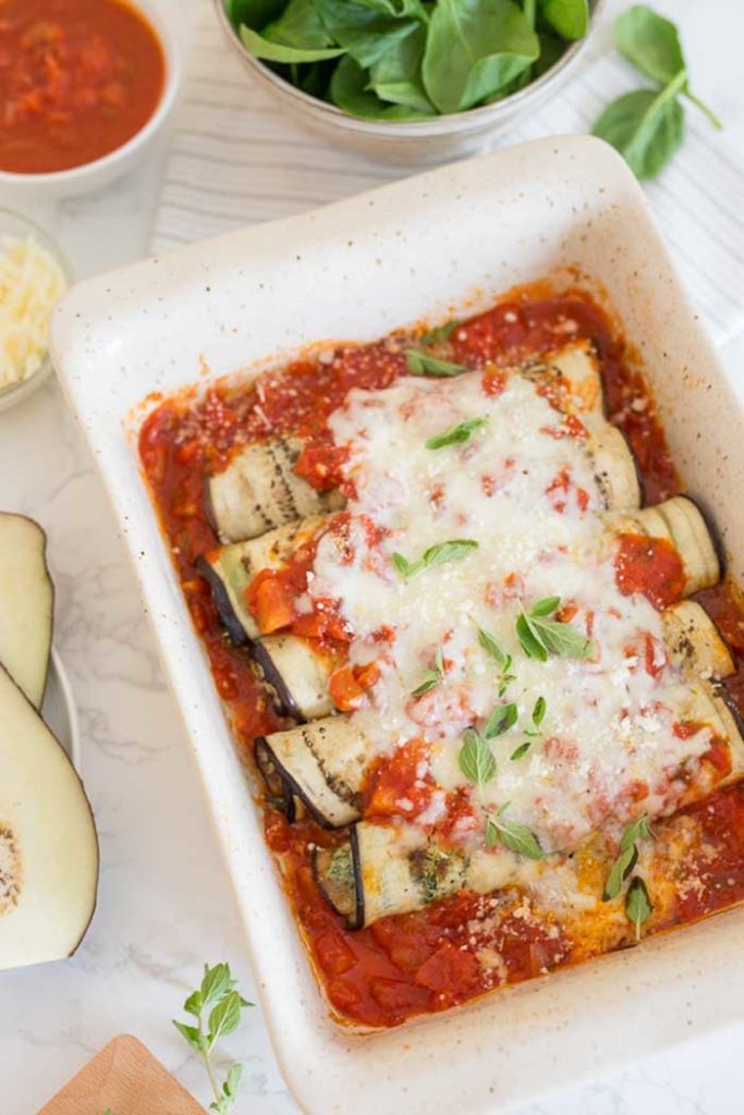 Best Eggplant Rollatini with Spinach