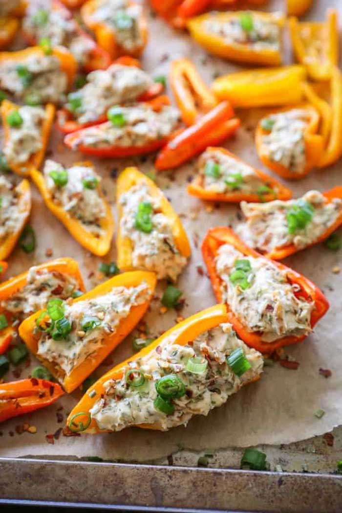 Cream Cheese Stuffed Baby Bell Peppers