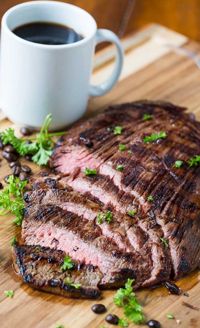 Coffee and Soy Marinated Flank Steak