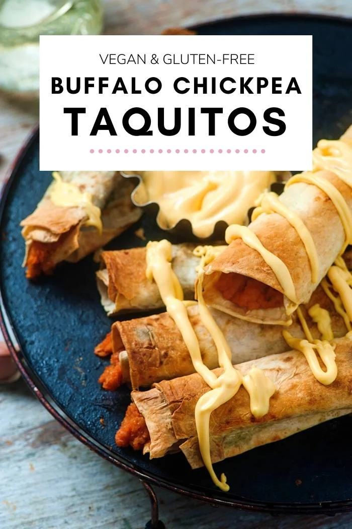Buffalo Chickpea Taquitos