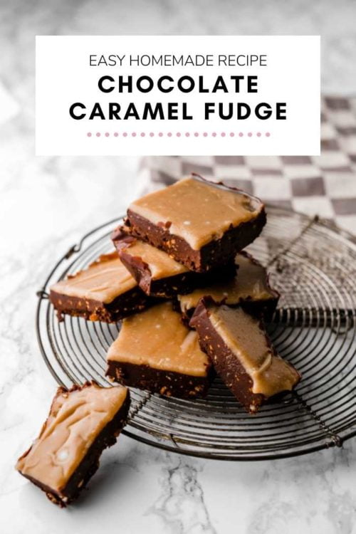 Chocolate Caramel Fudge [Easy Homemade Recipe] - TheEatDown