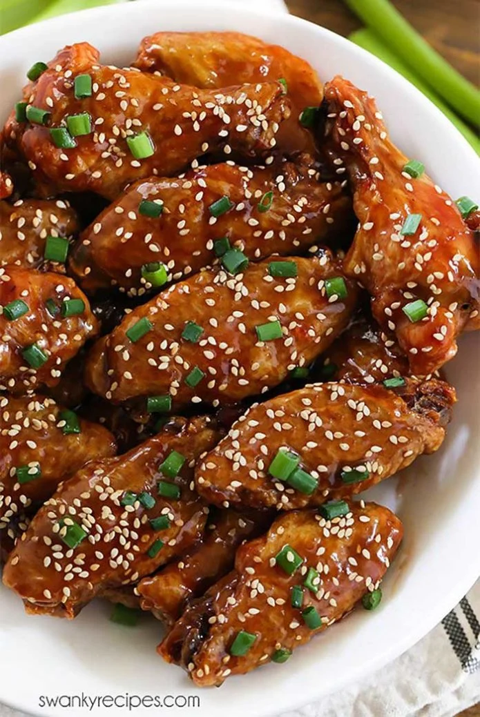 Easy Apricot BBQ Chicken Wings