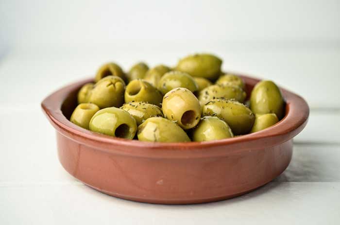 Full-Flavored Olives in a bowl