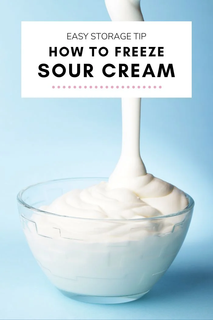 How to Freeze Sour Cream