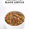 Instant Pot Black Lentils