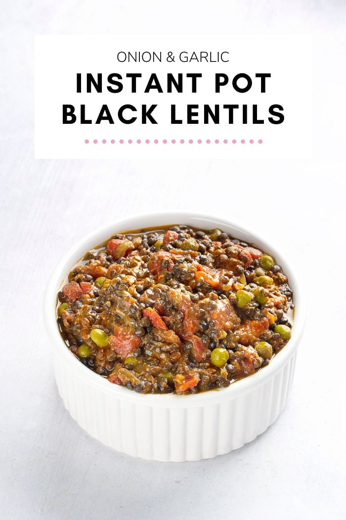 Instant Pot Black Lentils