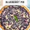 Mustikkapiirakka Finnish Blueberry Pie