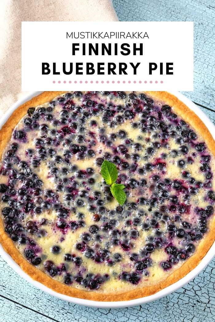 Mustikkapiirakka Finnish Blueberry Pie - TheEatDown