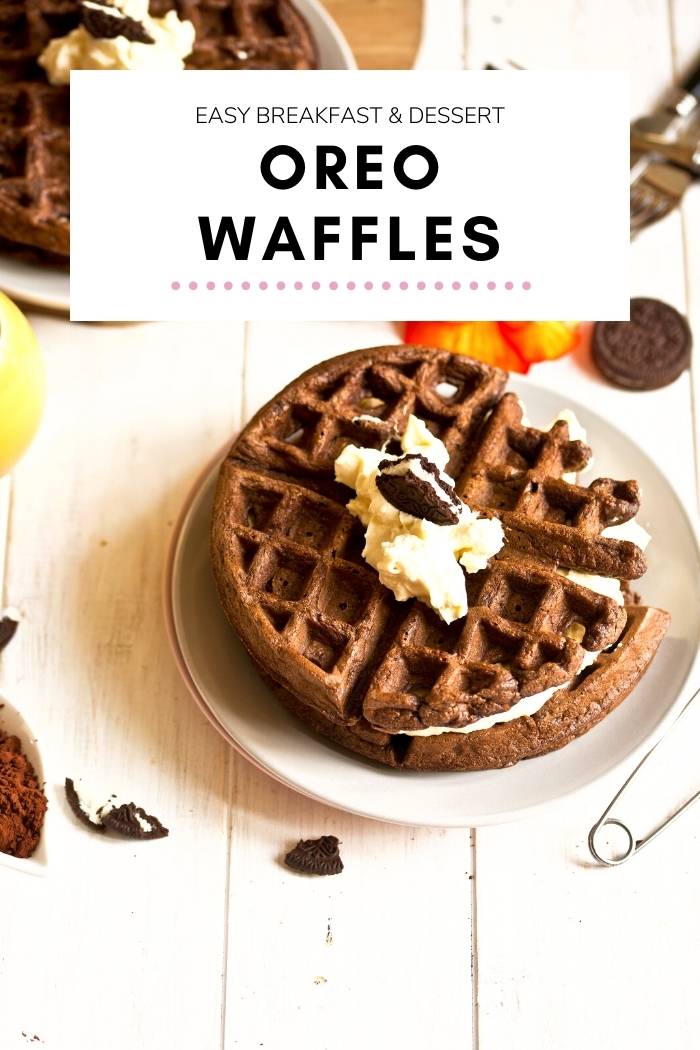 Oreo Waffles [Easy Breakfast & Dessert]