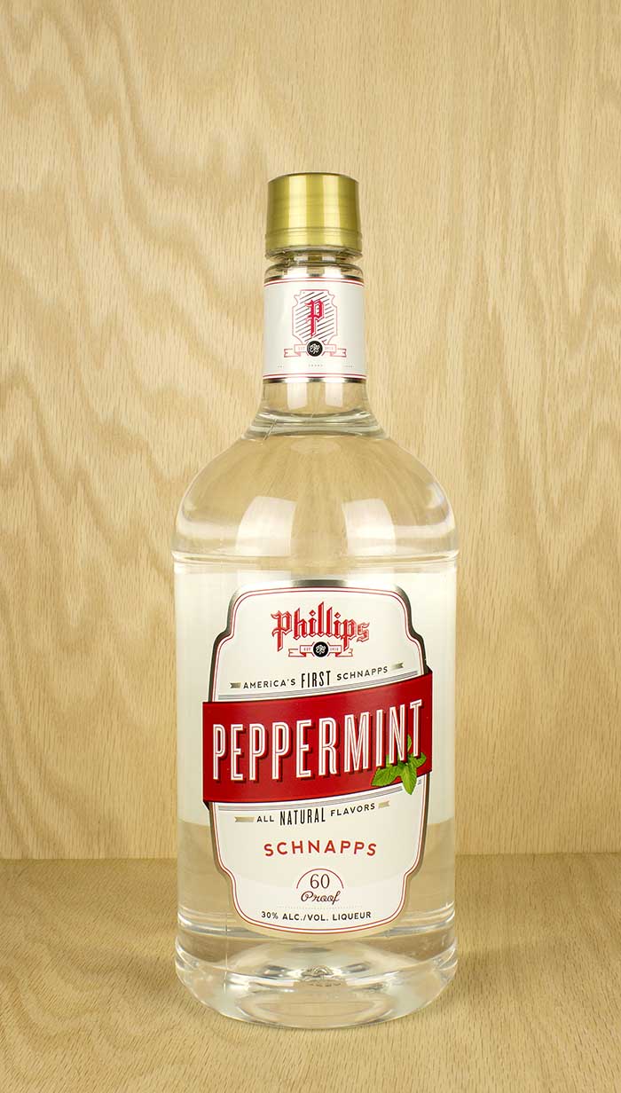 a bottle of Peppermint Schnapps