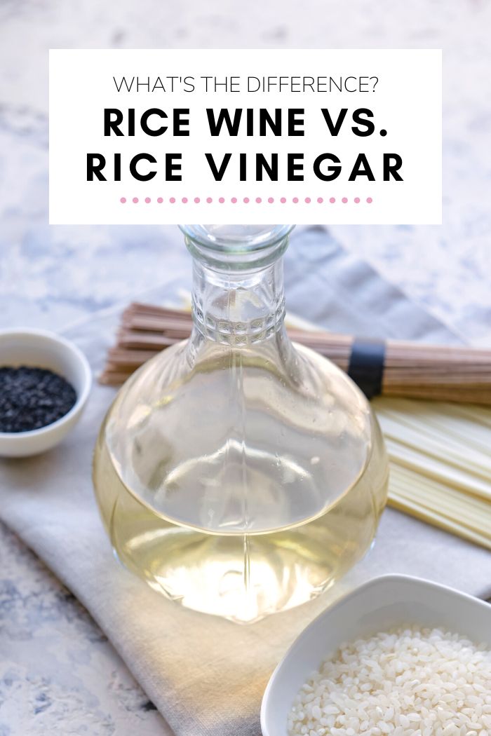 Rice Wine vs. Rice Vinegar
