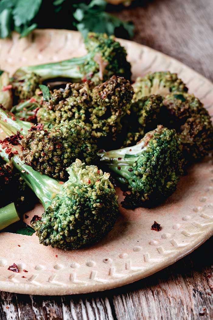 Roasted Broccolini with herbs