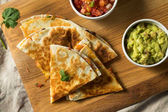 Baked Cheese and Veggie Quesadillas