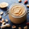 homemade peanut butter in mason jar