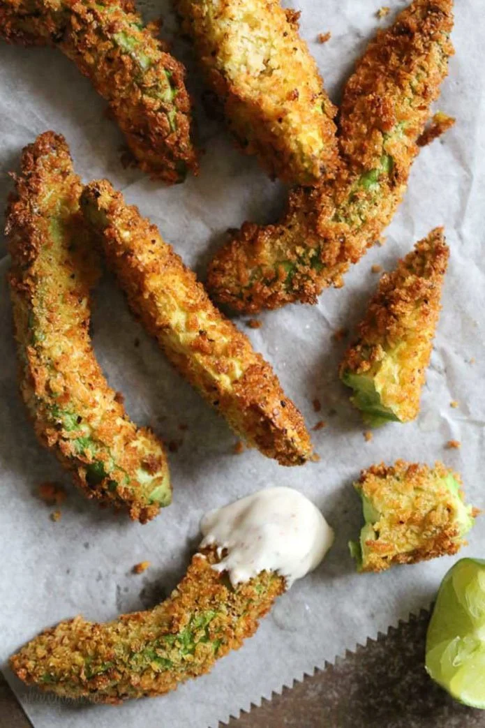Avocado Fries with Lime Dipping Sauce
