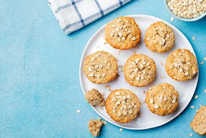apple banana oat muffins