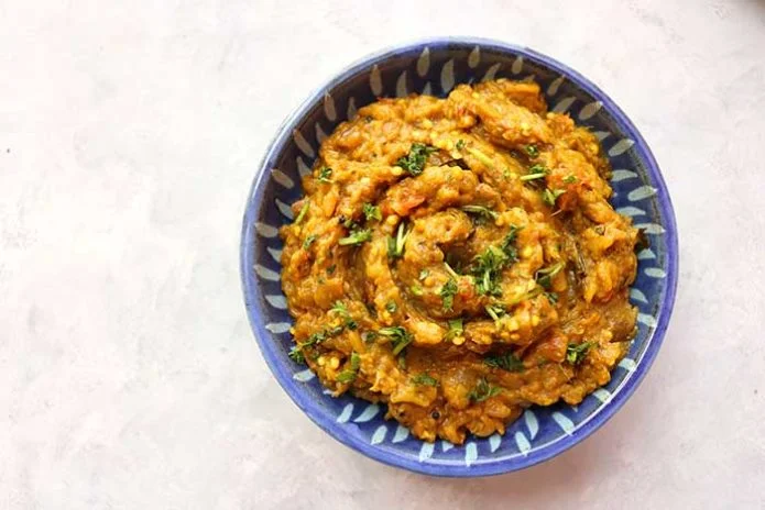 baigan bharta roasted eggplant curry
