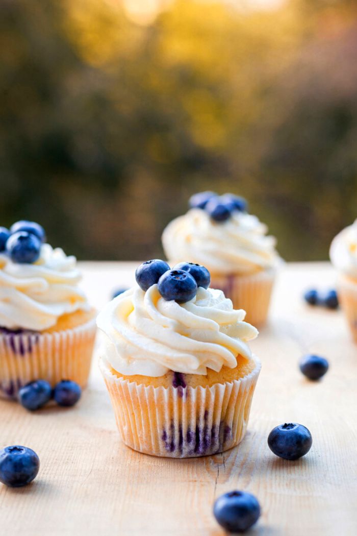 blueberry lemon cupcake