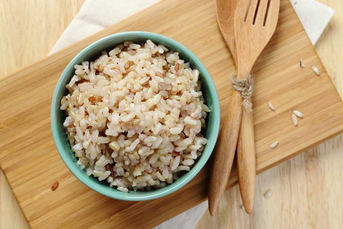a Serving of brown rice