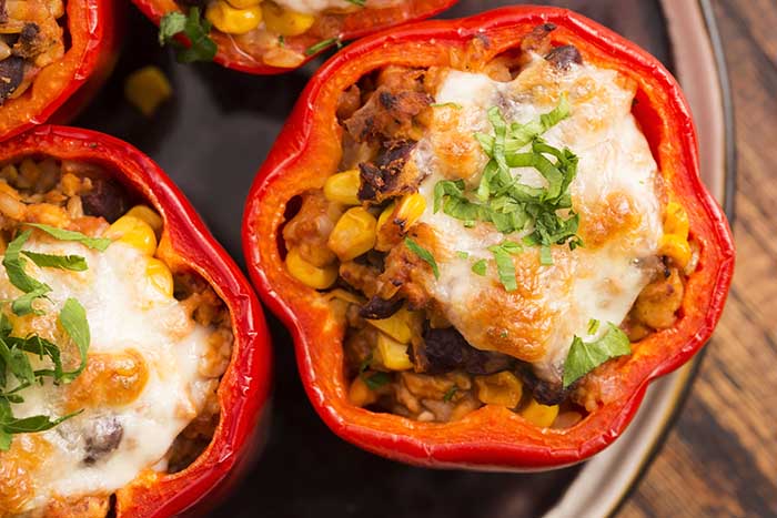 Buffalo Chicken Stuffed Peppers - TheEatDown