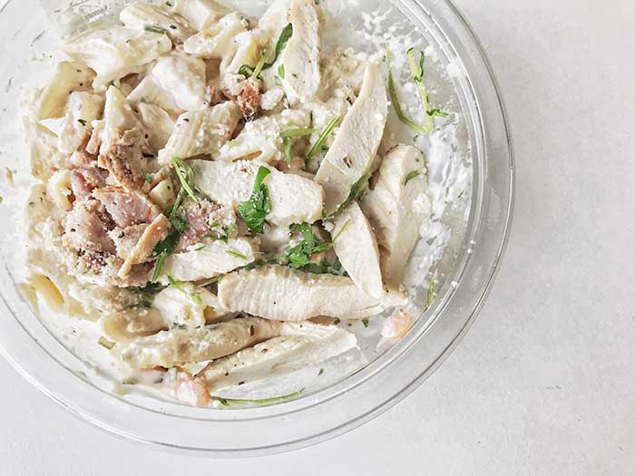 chicken and bacon pasta salad