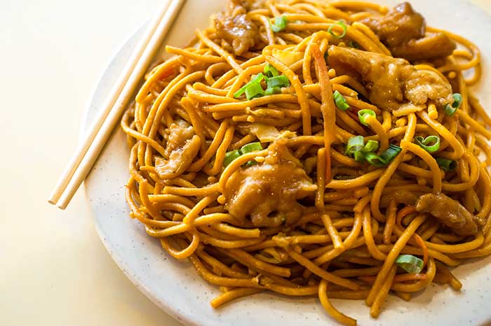 chicken lo mein