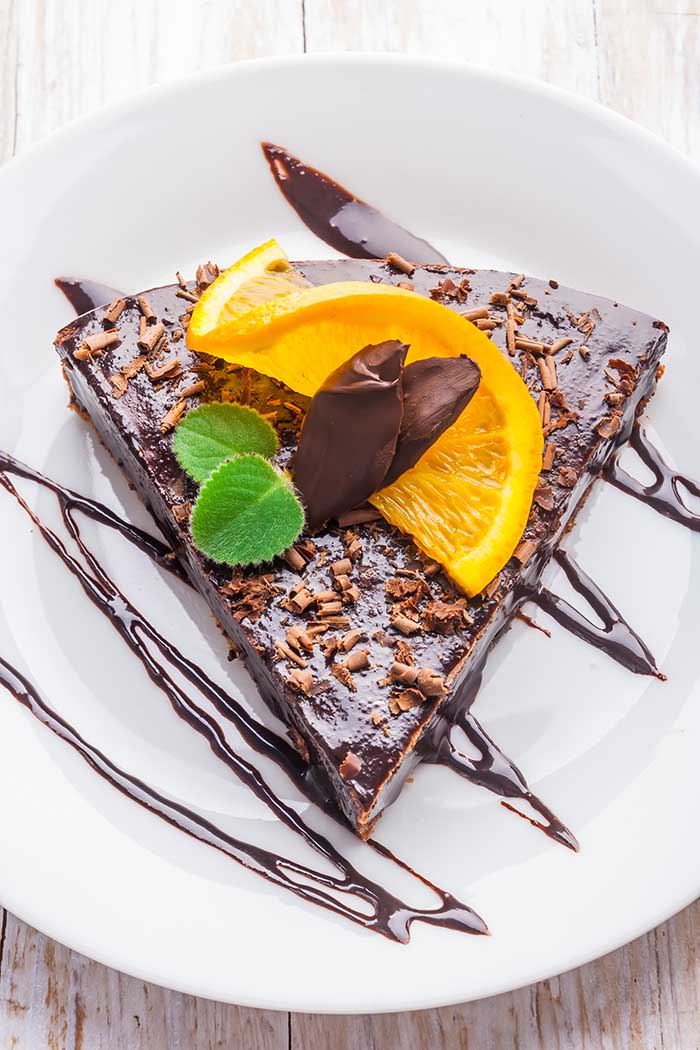 chocolate orange cake glaze baking dessert