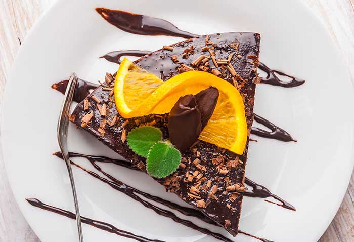 chocolate orange cake glaze baking dessert