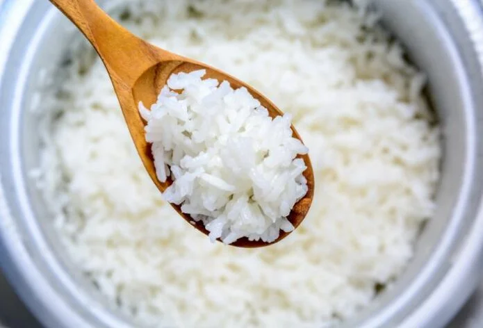 cooked short grain white rice