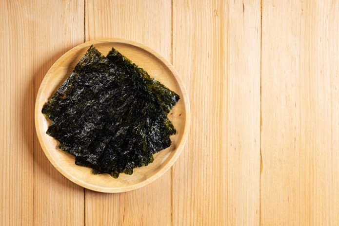 crispy dried seaweed nori sheets