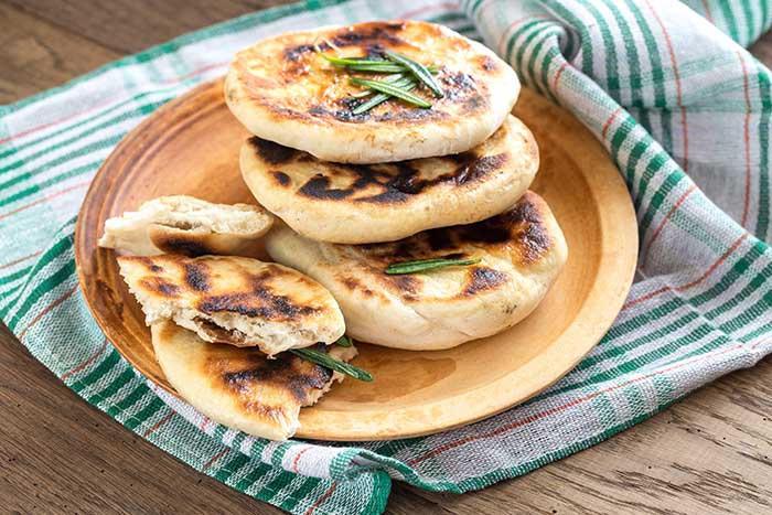 grilled flatbreads with rosemary