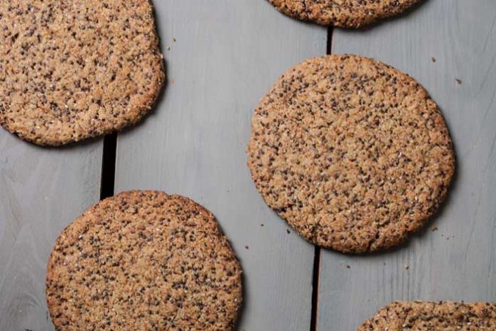 healthy vegan flaxseed cookies