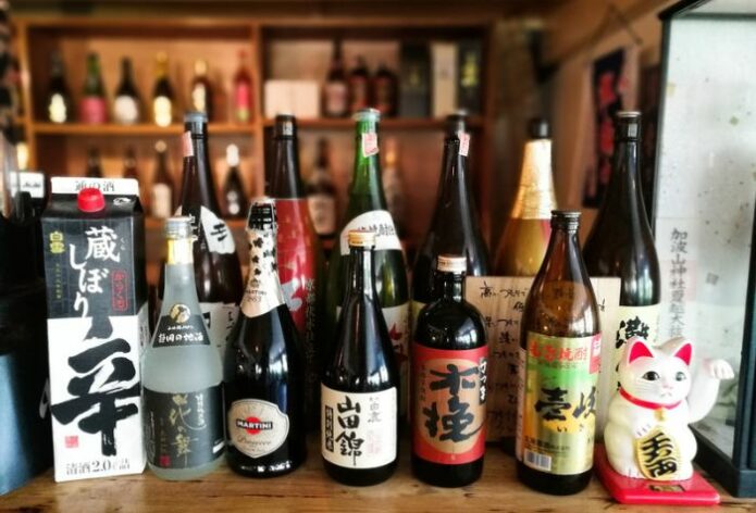 japanese sake variety bottles