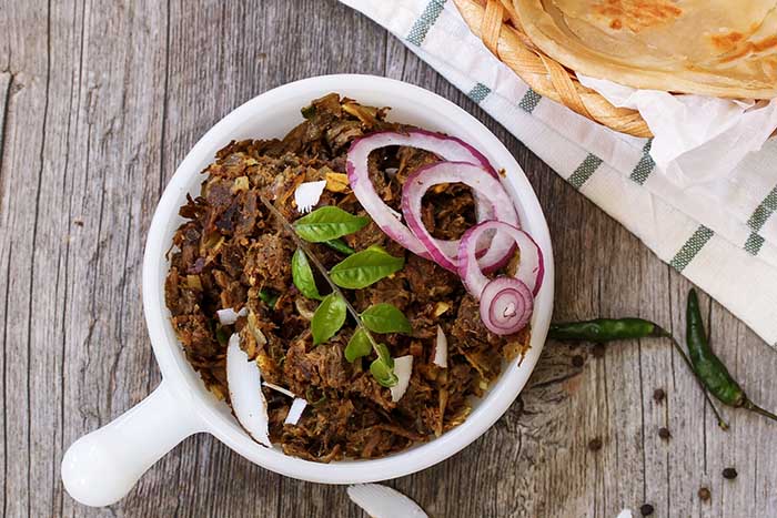 kerala beef fry coconut oil spices curry leaves recipe