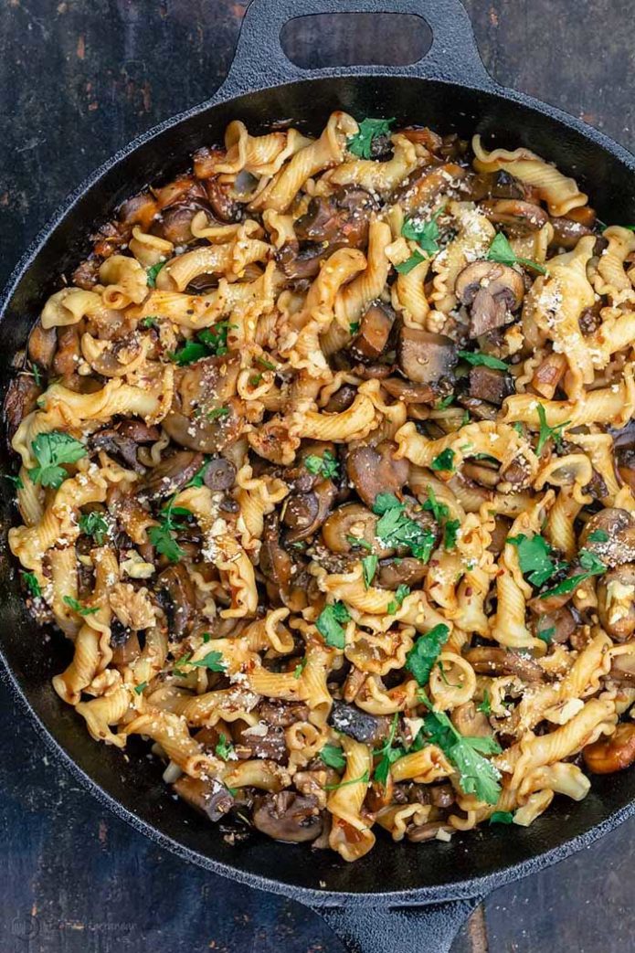 Garlic Mushroom Pasta Recipe