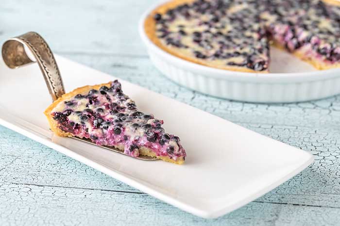 Mustikkapiirakka Finnish Blueberry Pie - TheEatDown