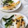 oven baked triggerfish capers lemon asparagus 5