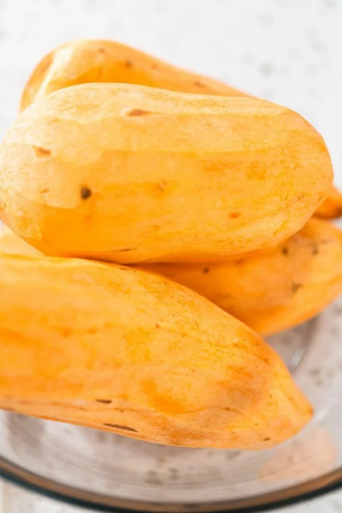 peeled sweet potatoes