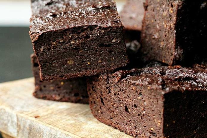 plant based chickpea brownies